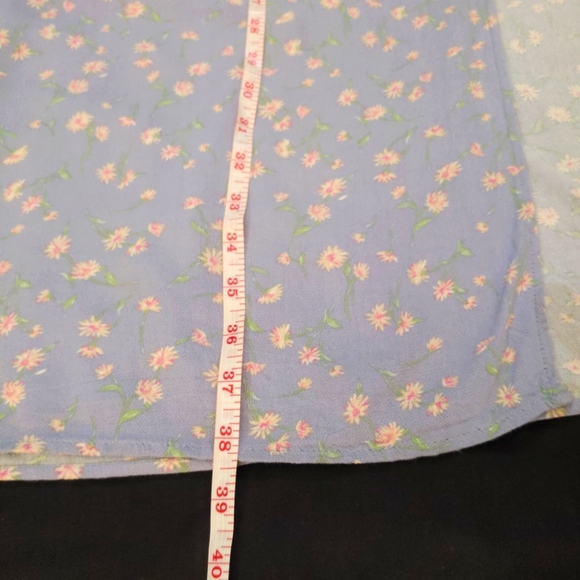 American Eagle Floral Pale Lavender Maxi Skirt With Slit Women's Size Medium - Picture 5 of 6